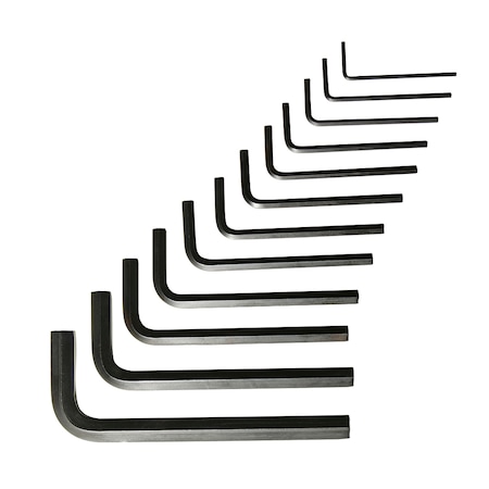 Urrea Industrial grande short L-type Hex Key Set 12Pc 4972